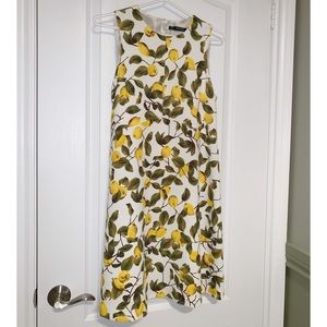 Zara Basics Lemon Dress